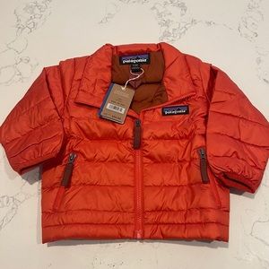 Patagonia Baby Down Sweater Hot Ember size 3-6M